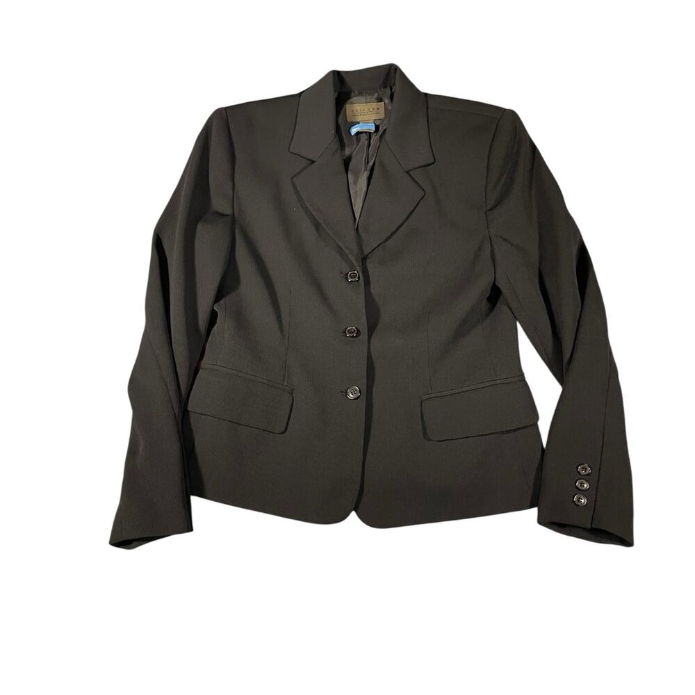 Uniform‎ by John Paul Richard Black Blazer Womens Career Office Jacket